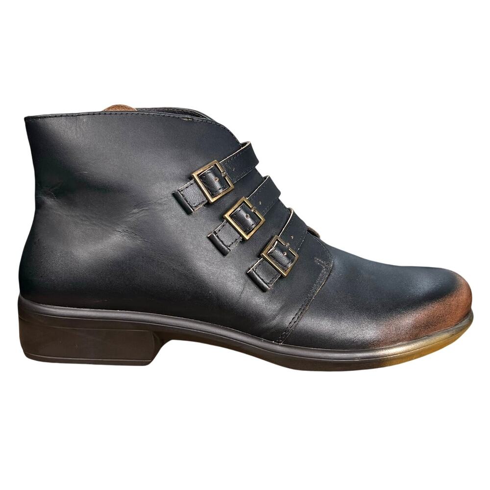 NAOT Women’s Calima Volcanic Brown Leather Ankle Boots Size 42 US 11